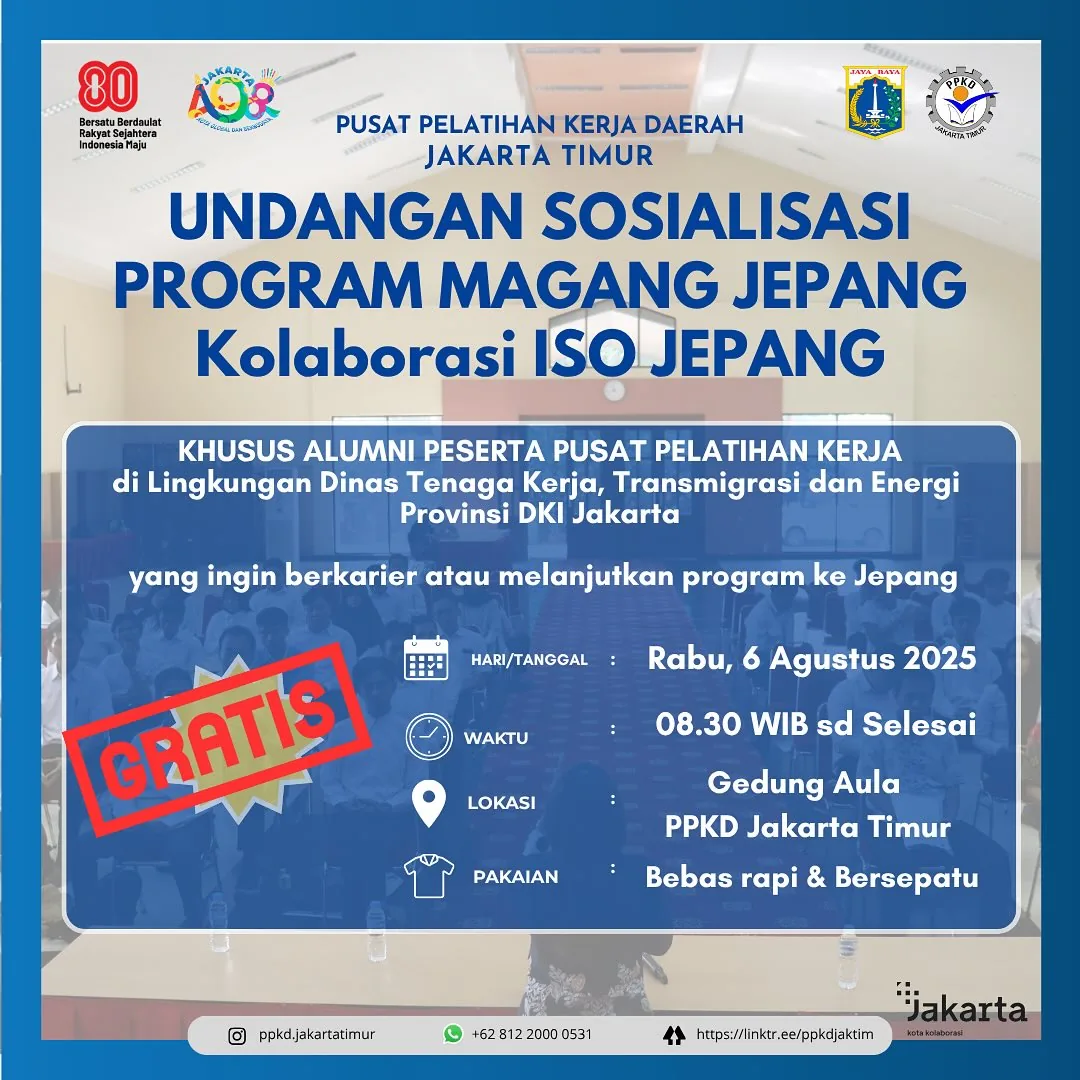 UNDANGAN SOSIALISASI PROGRAM MAGANG JEPANG – PPKD KABUPATEN KARANGANYAR